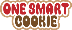 One Smart Cookie - Scrapbook Page Title Die Cut