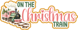 On the Christmas Train- 2 Frames - Scrapbook Page Layered Overlay Kit
