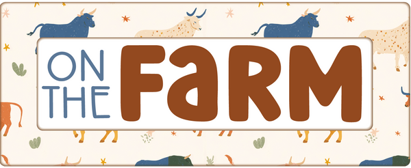 On the Farm - Scrapbook Page Title Sticker
