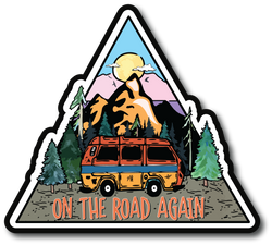 On the Road Again - Scrapbook Page Title Sticker