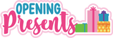 Opening Presents - 5 Frames - Scrapbook Page Layered Overlay Kit