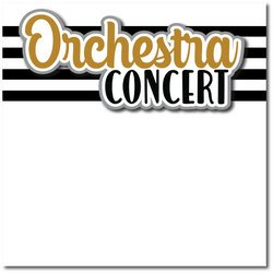 Orchestra Concert - Printed Premade Scrapbook Page 12x12 Layout