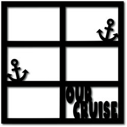 Our Cruise - 6 Frames - Digital Cut File - SVG - INSTANT DOWNLOAD