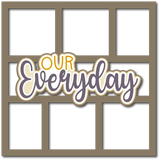 Our Everyday - 6 Frames - Scrapbook Page Layered Overlay Kit