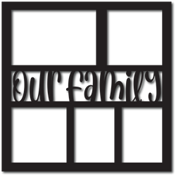 Our Family - 5 Frames - Digital Cut File - SVG - INSTANT DOWNLOAD