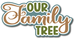 Our Family Tree - Scrapbook Page Title Sticker
