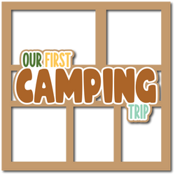 Our First Camping Trip - Layered Overlay - Digital Cut File - SVG - INSTANT DOWNLOAD