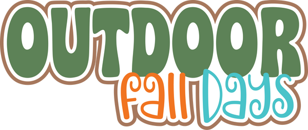 Outdoor Fall Days - Scrapbook Page Title Sticker