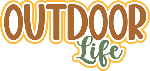 Outdoor Life - Scrapbook Page Title Sticker