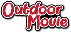 Outdoor Movie - Scrapbook Page Title Die Cut