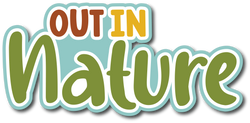 Out in Nature - Scrapbook Page Title Die Cut