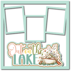 Out on the Lake - Scrapbook Page Layered Overlay Kit
