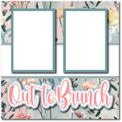 Out to Brunch - Printed Premade Scrapbook Page 12x12 Layout