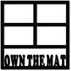 Own The Mat - 4 Frames - Digital Cut File - SVG - INSTANT DOWNLOAD