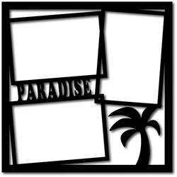 Paradise - 3 Frames - Digital Cut File - SVG - INSTANT DOWNLOAD