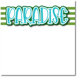 Paradise - Printed Premade Scrapbook Page 12x12 Layout