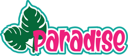 Paradise - Scrapbook Page Title Die Cut