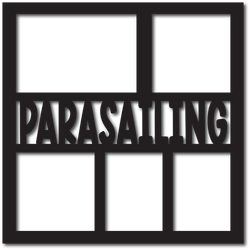 Parasailing - 5 Frames - Digital Cut File - SVG - INSTANT DOWNLOAD