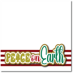 Peace on Earth - Printed Premade Scrapbook Page 12x12 Layout