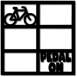 Pedal On - 6 Frames - Digital Cut File - SVG - INSTANT DOWNLOAD