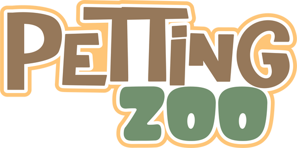 Petting Zoo - Scrapbook Page Title Sticker