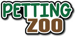 Petting Zoo - Scrapbook Page Title Die Cut