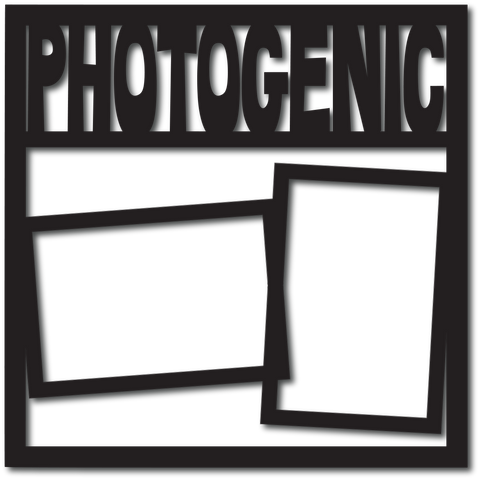 Photogenic - 2 Frames - Digital Cut File - SVG - INSTANT DOWNLOAD