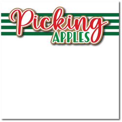 Picking Apples - Printed Premade Scrapbook Page 12x12 Layout
