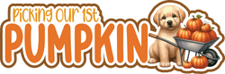 Picking Our 1st Pumpkin - Scrapbook Page Title Sticker
