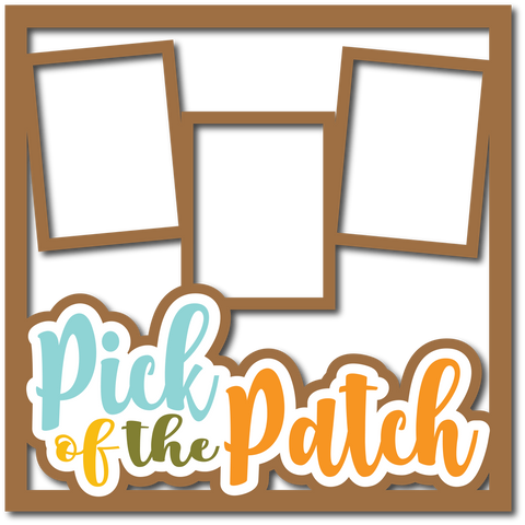 Pick of the Patch - 3 Frames  - Layered Overlay - Digital Cut File - SVG - INSTANT DOWNLOAD