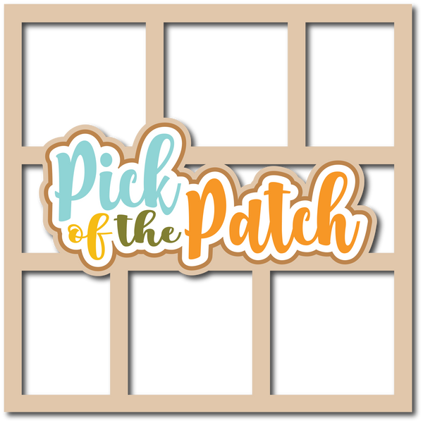 Pick of the Patch - 6 Frames - Scrapbook Page Layered Overlay Kit