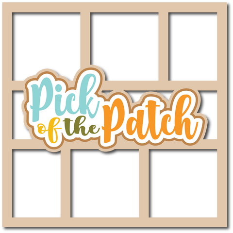 Pick of the Patch - 6 Frames - Scrapbook Page Layered Overlay Kit
