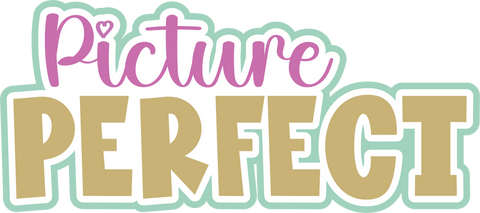 Picture Perfect - Scrapbook Page Title Die Cut