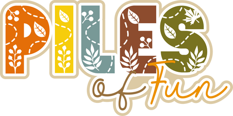 Piles of Fun - Scrapbook Page Title Sticker