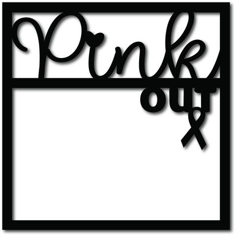 Pink Out - Awareness - Scrapbook Page Overlay