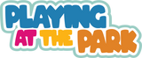 Playing in the Park - 4 Frames - Scrapbook Page Layered Overlay Kit