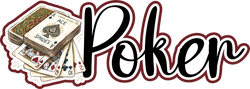 Poker - Scrapbook Page Title Die Cut