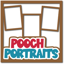 Pooch Portrait - 3 Frames - Layered Overlay - Digital Cut File - SVG - INSTANT DOWNLOAD