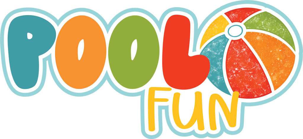 Pool Fun - Scrapbook Page Title Sticker – Autumn's Crafty Corner