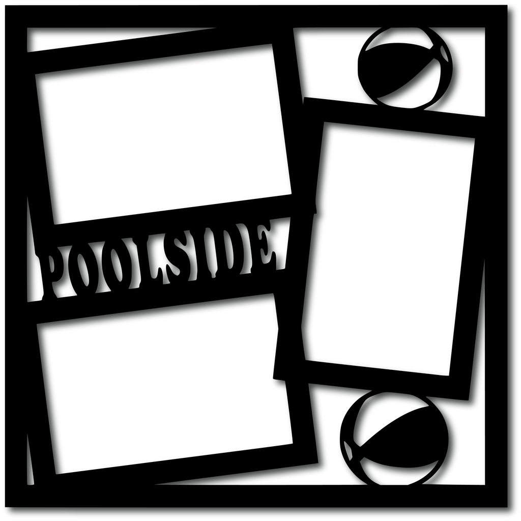 Poolside - 3 Frames - Digital Cut File - SVG - INSTANT DOWNLOAD ...