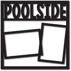 Poolside - 2 Frames - Digital Cut File - SVG - INSTANT DOWNLOAD