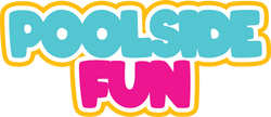 Poolside Fun - Scrapbook Page Title Sticker