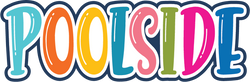 Poolside - Scrapbook Page Title Sticker