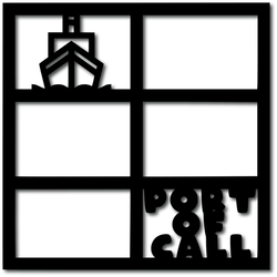 Port of Call - 6 Frames - Digital Cut File - SVG - INSTANT DOWNLOAD
