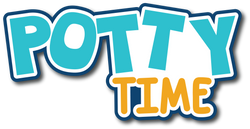 Potty Time  - Scrapbook Page Title Sticker