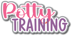 Potty Training - Scrapbook Page Title Sticker
