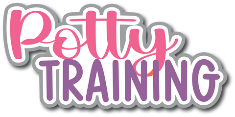 Potty Training - Scrapbook Page Title Sticker