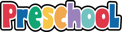 Preschool - Scrapbook Page Title Die Cut