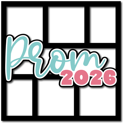 Prom 2026 - 6 Frames - Scrapbook Page Layered Overlay Kit