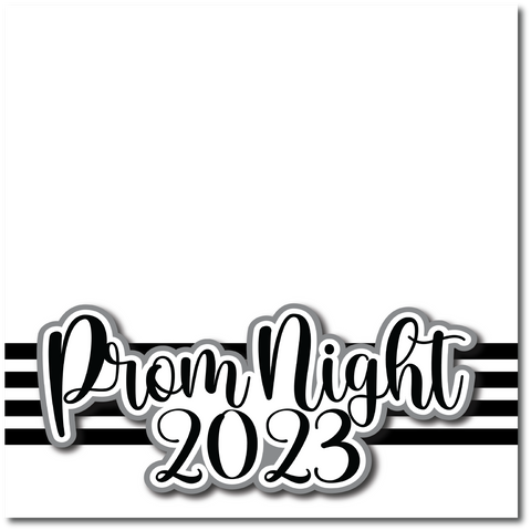 Prom Night 2023 - Printed Premade Scrapbook Page 12x12 Layout